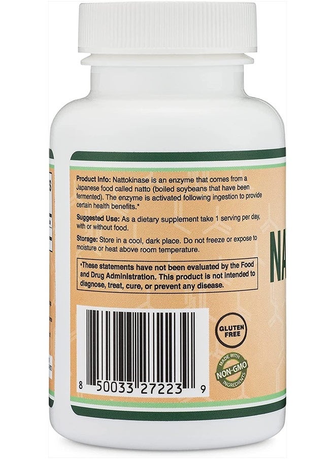 Double Wood Supplements - Nattokinase, 4000 FU, 200mg - 120 Capsules - Image 1