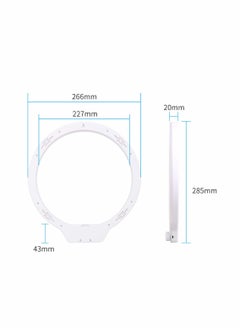 Y&D LED Ring Light, 10" Dimmable Selfie Light with Tripod Stand & Cell Phone Holder for YouTube Videos, Live Stream, Photography Compatible iPhone Xs Max XR Android (White)  - Image 4