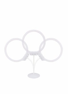Y&D LED Ring Light, 10" Dimmable Selfie Light with Tripod Stand & Cell Phone Holder for YouTube Videos, Live Stream, Photography Compatible iPhone Xs Max XR Android (White)  - Image 2