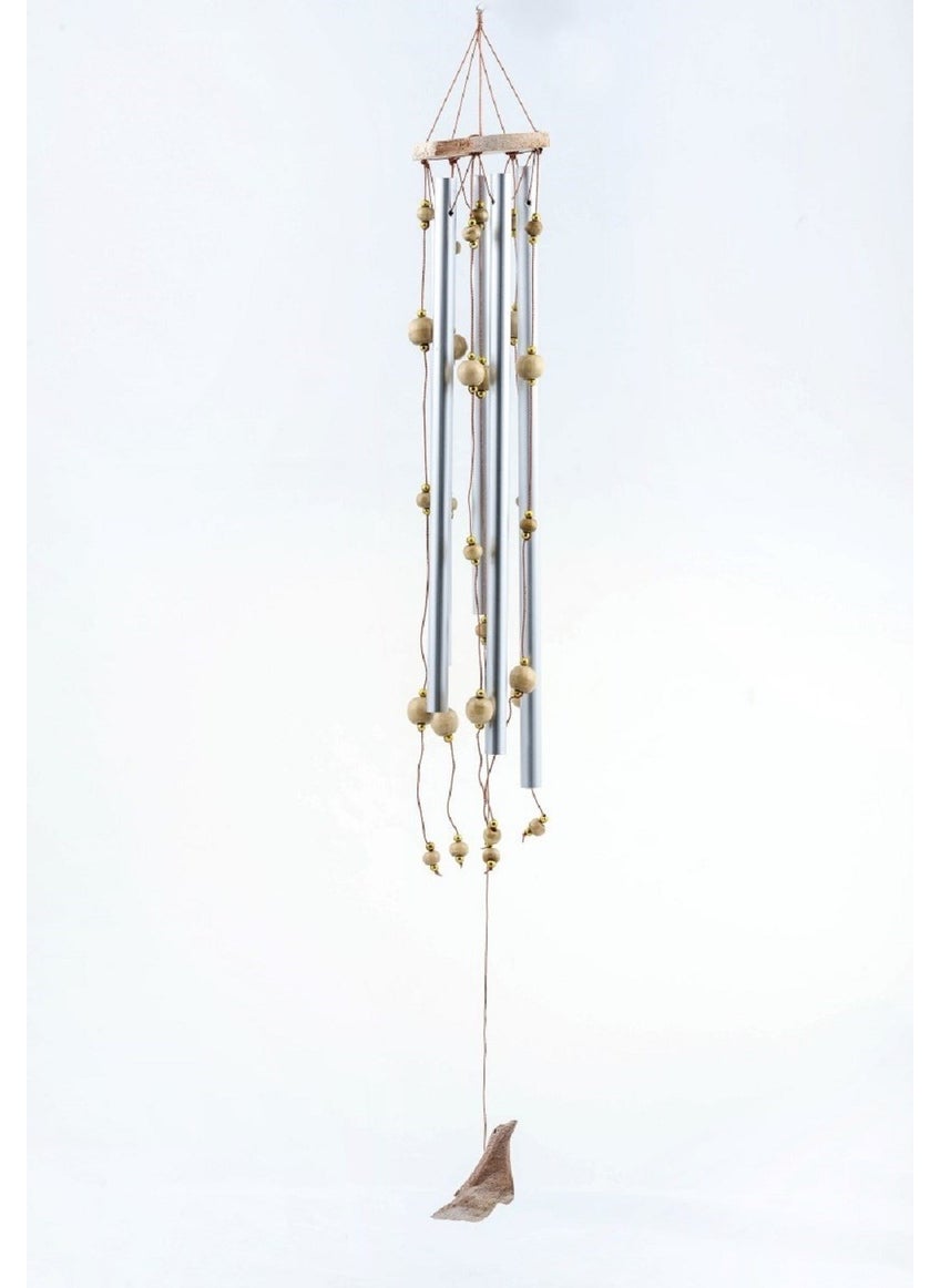 Hediye Sandalı - Gift Boat Bird Beaded Metal Earthquake - Wind Chime 50 cm - Image 1