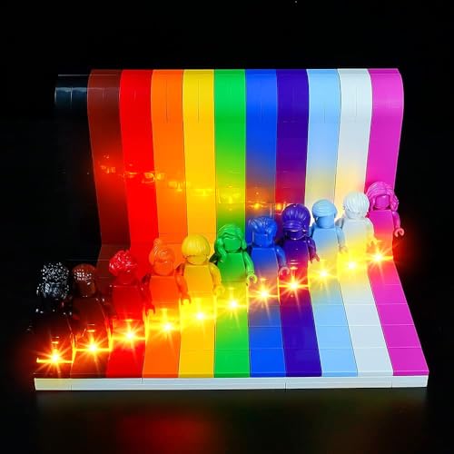 Kyglaring LED Light Kit Compatible with Lego Everyone is Awesome 40516 Building Blocks Lighting Accessories for 40516 Model Set Lights Only Classic Version - Image 1