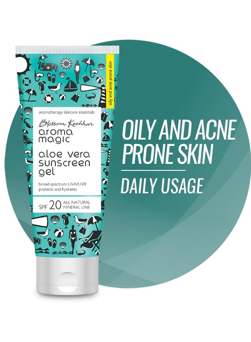 Aroma Magic Aloe Vera Sun Screen Gel SPF 20 50ml - Image 1