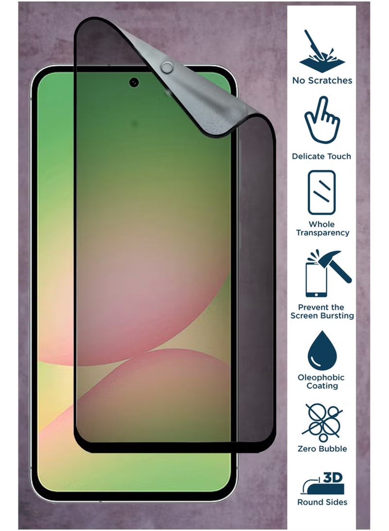Waldic Samsung Galaxy A56 5G Full Cover Matte Ceramic Privacy Screen Protector - Explosion-Proof, Anti-Bubble, Anti-Fingerprint | Flexible Privacy Nano Ceramic, Anti-Peeping, Edge-to-Edge Coverage, High Transparency, Delicate Touch, Easy Installation  - Image 2
