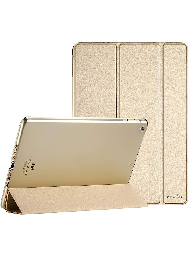 Procases Ipad 9.7 Case (Old Model) 2018 Ipad 6Th Generation / 2017 Ipad 5Th Generation Case - Ultra Slim Lightweight Stand Case With Translucent Frosted Back Smart Cover For Ipad 9.7 Inch -Gold - Image 1