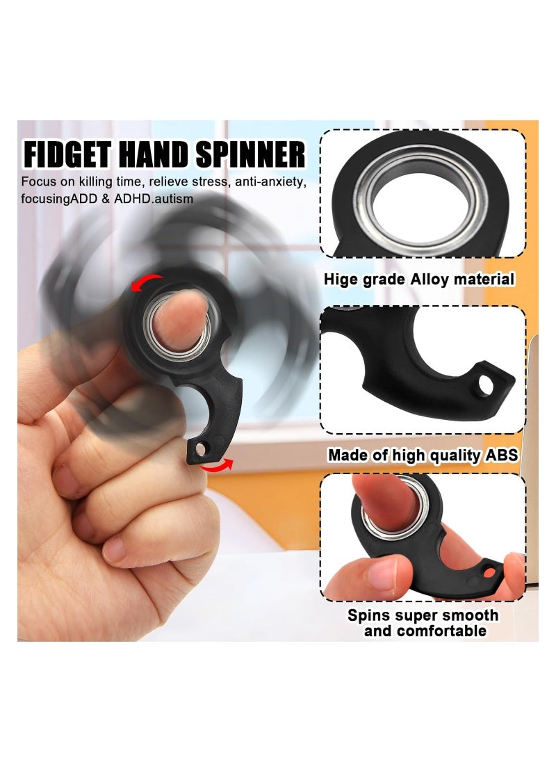 Generic - Keychain Spinner Multifunctional Portable Fidget Spinning Toy Newfangled Coping with Stress Rotating Key Ring Boutique Simple Key Accessories Gift for Finger Exercise - Image 1