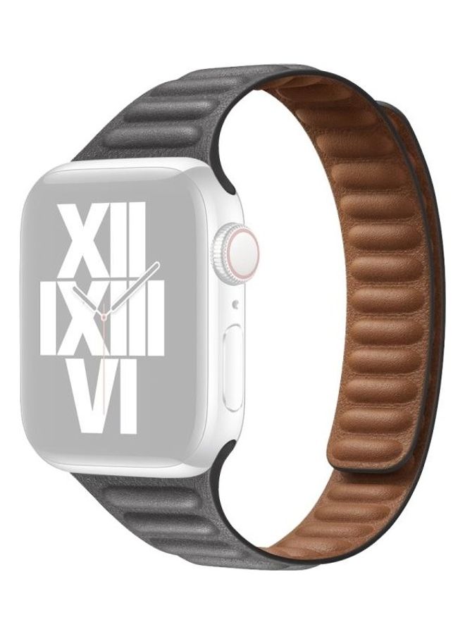 NIBEMINENT Replacement Watchband For Apple Watch Series 7 41mm/6 & SE 5 4 40mm/3 2 1 38mm Grey - Image 1