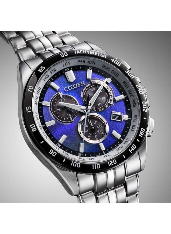 CITIZEN Citizen Limited Edition CB5874-81L Men’s Watch, Radio-Controlled Chronograph Blue Dial 43mm Case 200M WR Eco-Drive Sapphire - Image 1