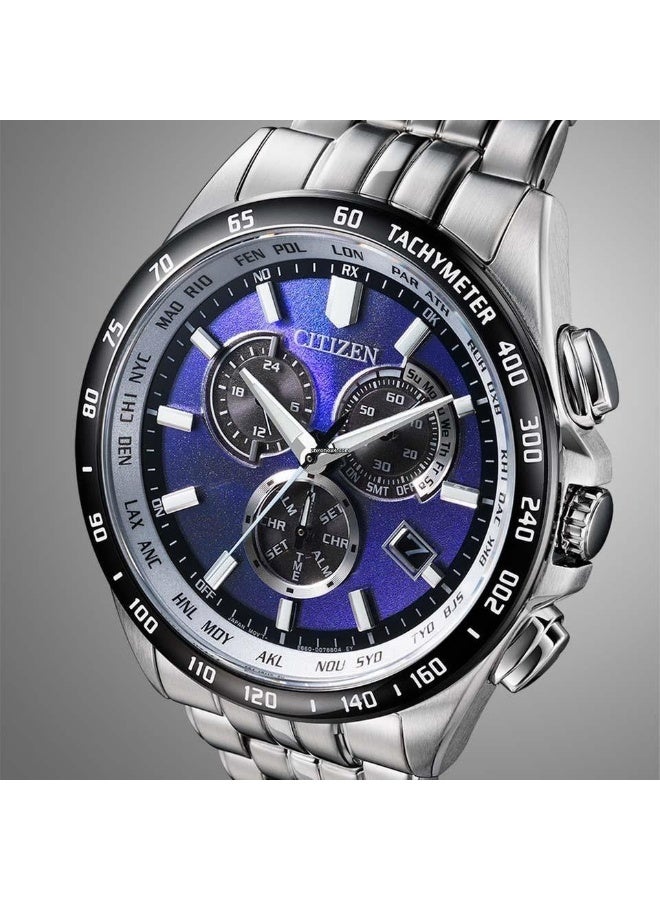 CITIZEN Citizen Limited Edition CB5874-81L Men’s Watch, Radio-Controlled Chronograph Blue Dial 43mm Case 200M WR Eco-Drive Sapphire - Image 4