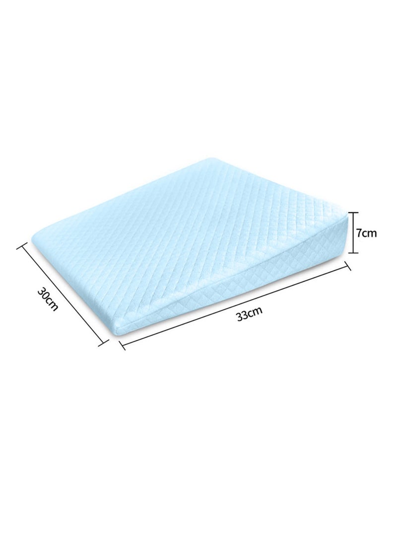 بيبي لاند وسادة مدورة ناعمة لسرير الطفل مع مثلث وسادة لتغذية الطفل للتخفيف من الارتداد أثناء النوم مع غطاء قابل للغسل - Image 2