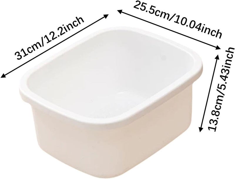 predolo Foot Bath Basin,Foot Bucket,Multifunctional,Foot Bathtub,Pedicure Bowl for Soaking Foot Soak Tub for Foot Soak Bath Foot SPA, white S - Image 5