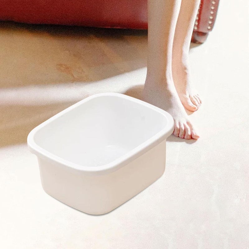 predolo Foot Bath Basin,Foot Bucket,Multifunctional,Foot Bathtub,Pedicure Bowl for Soaking Foot Soak Tub for Foot Soak Bath Foot SPA, white S - Image 4