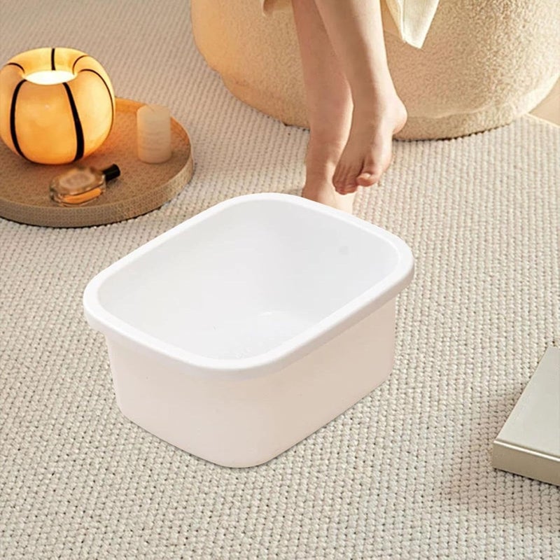 predolo Foot Bath Basin,Foot Bucket,Multifunctional,Foot Bathtub,Pedicure Bowl for Soaking Foot Soak Tub for Foot Soak Bath Foot SPA, white S - Image 2