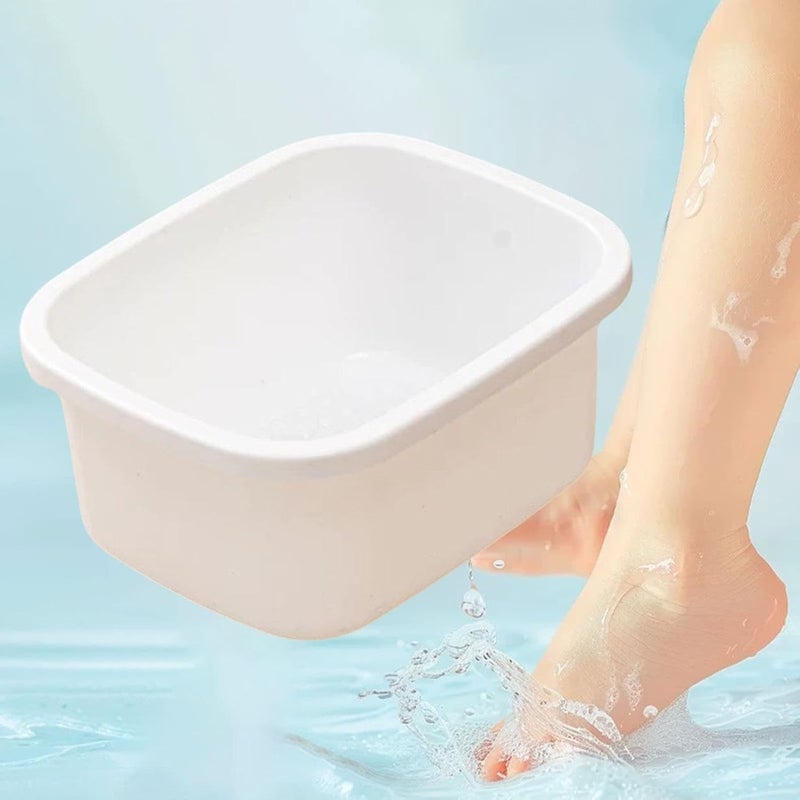 predolo Foot Bath Basin,Foot Bucket,Multifunctional,Foot Bathtub,Pedicure Bowl for Soaking Foot Soak Tub for Foot Soak Bath Foot SPA, white S - Image 3