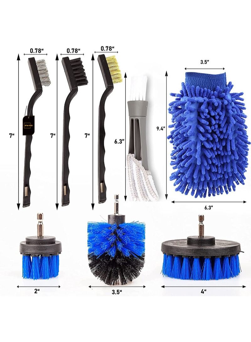 Sharpdo 18 Piece Wheel And Tire Brush Car Detail Kit - Image 2