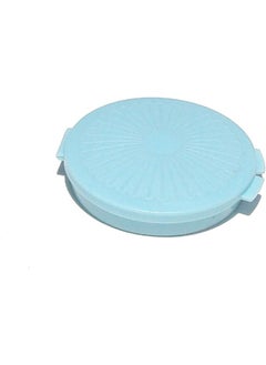 Tupperware Tupperware Mini Clamshell Pill Keeper Round Pocket Container Baby Blue 