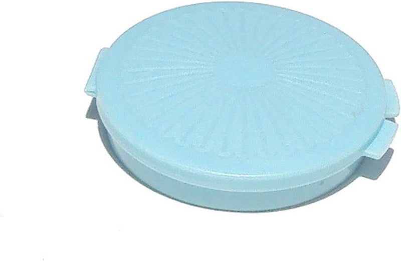 Tupperware Mini Clamshell Pill Keeper Round Pocket Container Baby Blue
