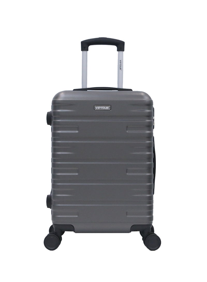 فيبتور حقيبة سفر بأربع عجلات دوارة وجوانب صلبة مع قفل أرقام - Image 1