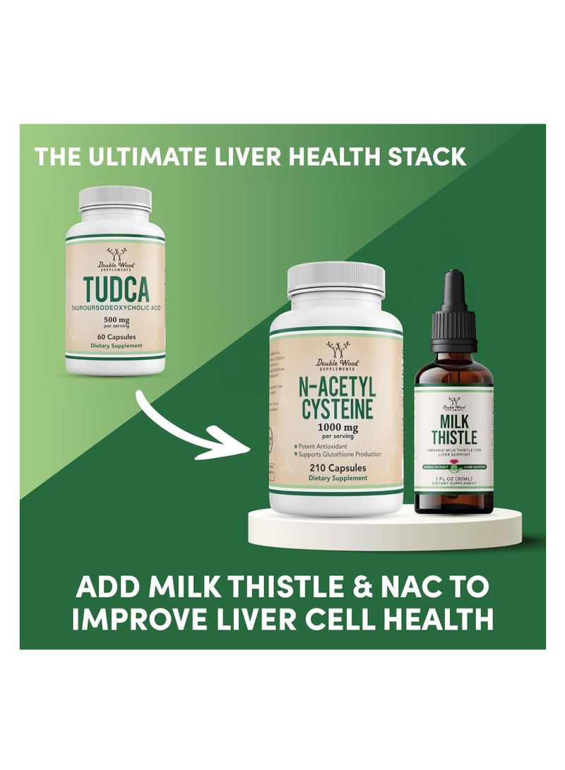 Double Wood Supplements DWS TUDCA 500mg 60 capsules - Image 5