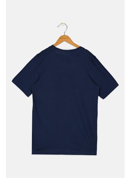 Nike Nike x NBA Kids Boy Graphic Print Short Sleeve Outdoor T-Shirt, Navy  - Image 2