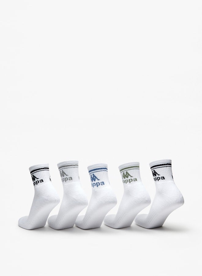 كابا جوارب رياضية بطول الكاحل بتفاصيل شعار - مجموعة من  قطع - Image 3