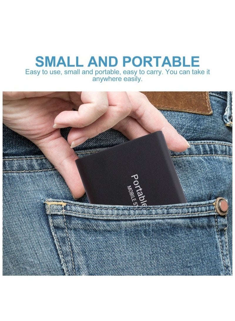 EVEREEN 2TB Portable External Hard Drive, Mini SSD Hard Drives,Solid State External Drives,Computer Backup Drive,USB 3.1 to Type-C Support Data Storage Transfer for  PC Laptop and Mac(Black) - Image 4