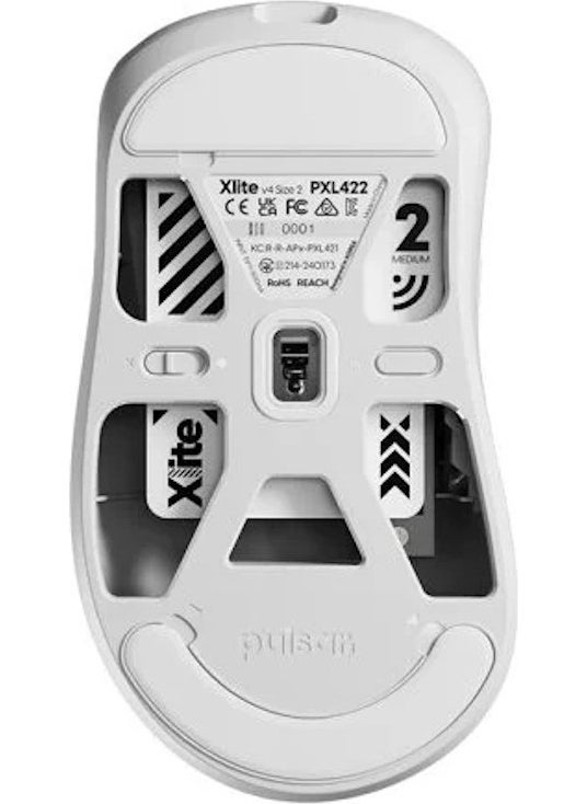 PULSAR - Xlite V4 Xs-1 Sensor White Wireless Size 2 Medium Gaming Mouse (PXL422) - Image 1