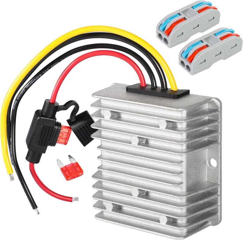 HOMELYLIFE 10A 120W Golf CART 24V 36V 48V to 12V Converter DC to DC Voltage Reducer Step Down Transformer Waterproof - Image 1