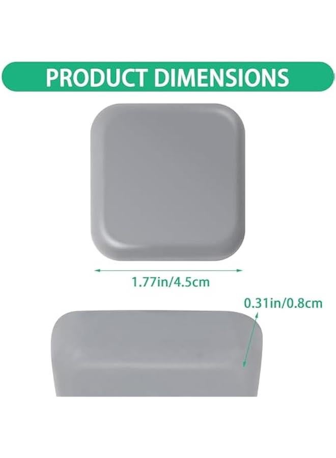 12 Door Stoppers Wall Protector Soft Silic Self Adhesive Crash Pad Door Knob Guard Shield Thickened Door Handle perSuitable for Home Office Walls - Image 2