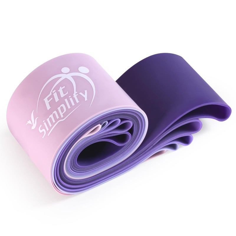 Fit Simplify Resistance Loop Exercise Bands with Instruction Guide and Carry Bag, Set of 5 - Image 4