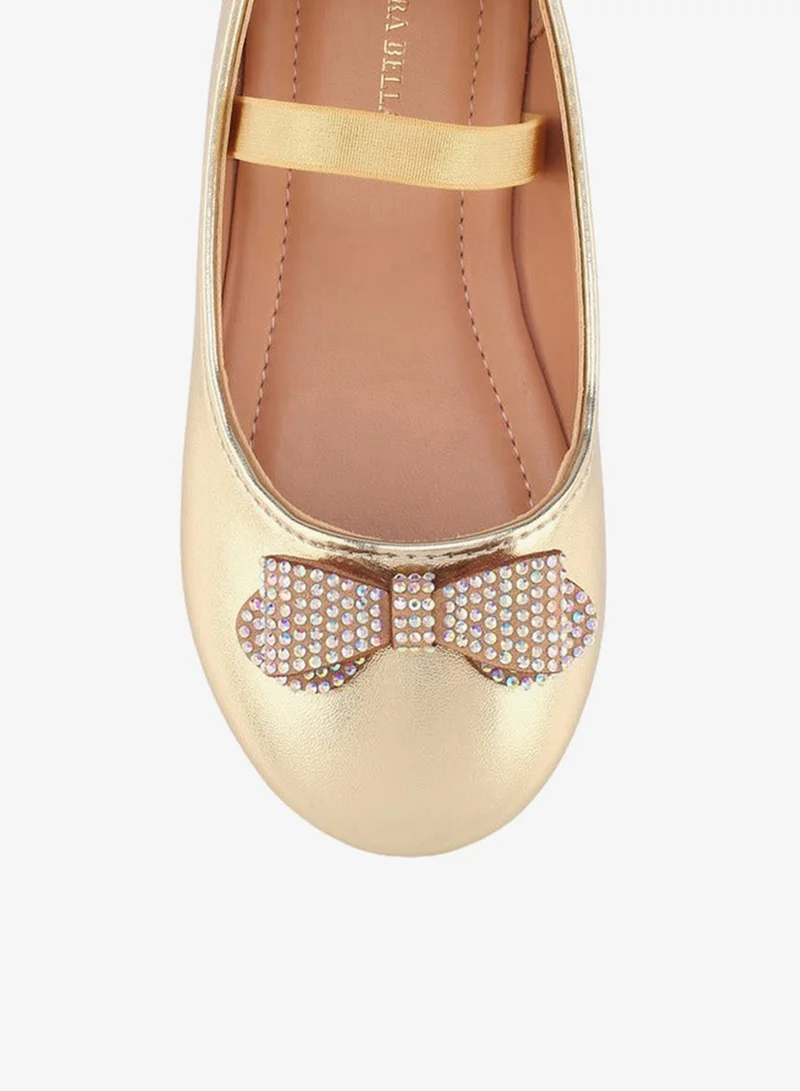 Flora Bella By Shoexpress Flora Bella Girls Embellished Bow Accent Ballerina Shoes