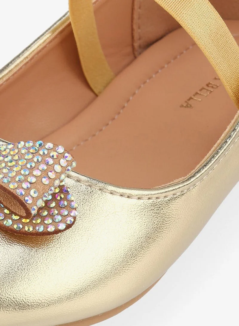 Flora Bella By Shoexpress Flora Bella Girls Embellished Bow Accent Ballerina Shoes
