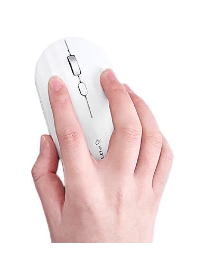 iFLYTEK Xunfei Wireless Bluetooth Mouse M110, Office Mouse, Wireless Peripheral, Slim And Portable, Colorful And Compact, Quiet Buttons, Intelligent Voice Input Typing Translation, Graphite Black - Image 1