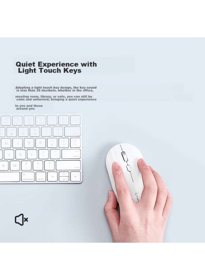 iFLYTEK Keda Xunfei Wireless Bluetooth Mouse M110, Office Mouse, Wireless Peripheral, Slim And Portable, Colorful And Compact, Quiet Buttons, Intelligent Voice Input Typing Translation, Graphite Black - Image 1