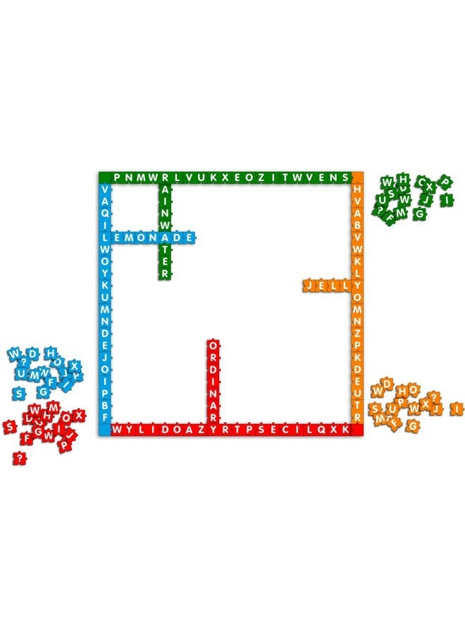 MukikiM Across Words - Puzzle & Word Game In One! Interactive & Educational Spelling Board Game For 2-4 Players Family Fun. Enhance Stem & Vocabulary Skills - Image 3