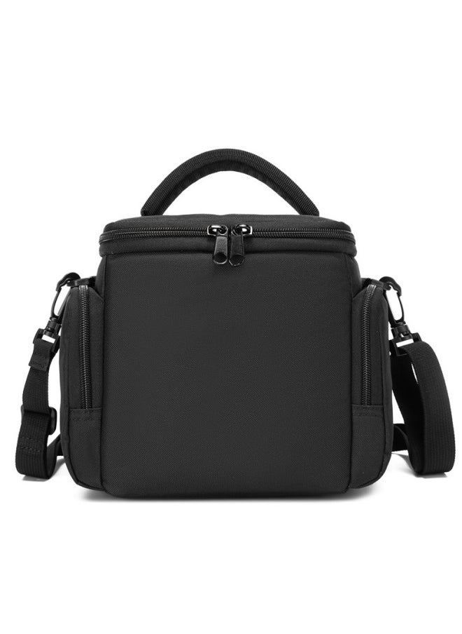 Generic Cwatcun Hong Kong SLR Camera Bag Shoulder Digital Camera Bag Outdoor Nylon Fashion Photography Backpack-Color:Cw+d11+1.0 Large Black (1 Machine, 2 Mirrors + 1 Pack, 2 Uses + Thickened Partitions + Lifetime Warranty)  - Image 5