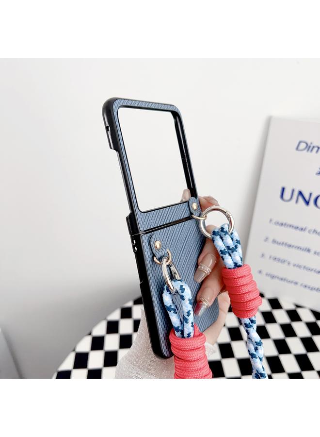 اس-توب جراب لهاتف موتورولا رازر 50، جراب منسوج مع حبل تعليق - Image 4