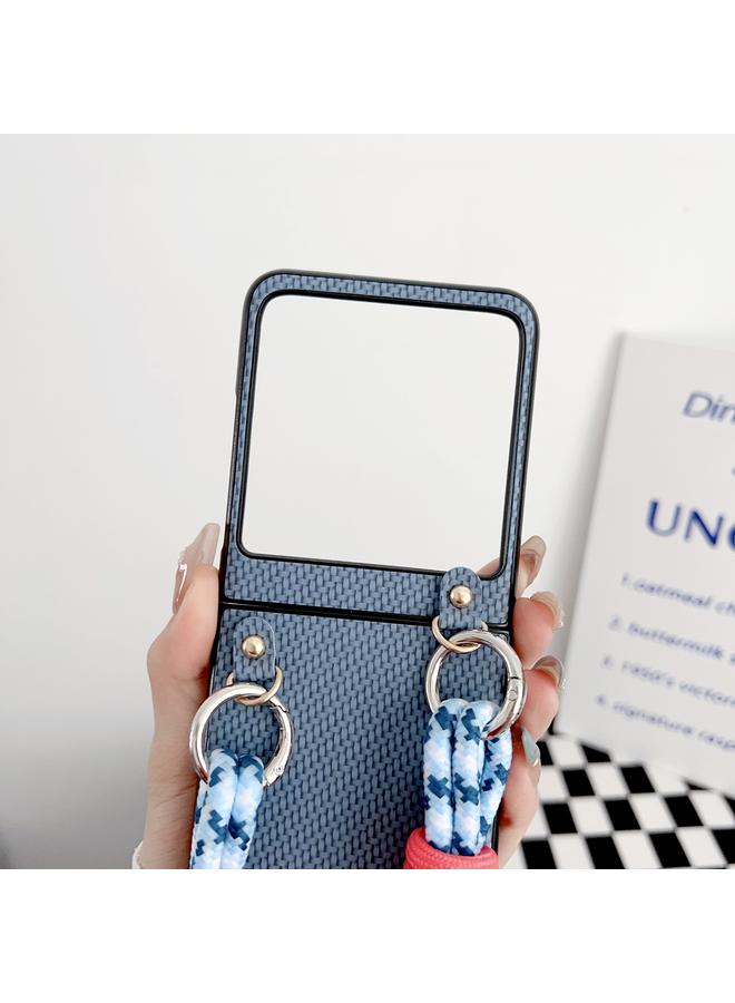 اس-توب جراب لهاتف موتورولا رازر 50، جراب منسوج مع حبل تعليق - Image 3