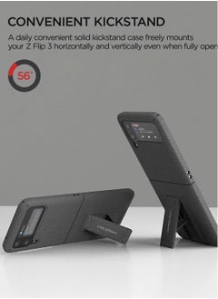 VRS Design QuickStand Modern Case Cover for Samsung Galaxy Z Flip 3 5G (2021) with Kickstand - Sandstone  - Image 2