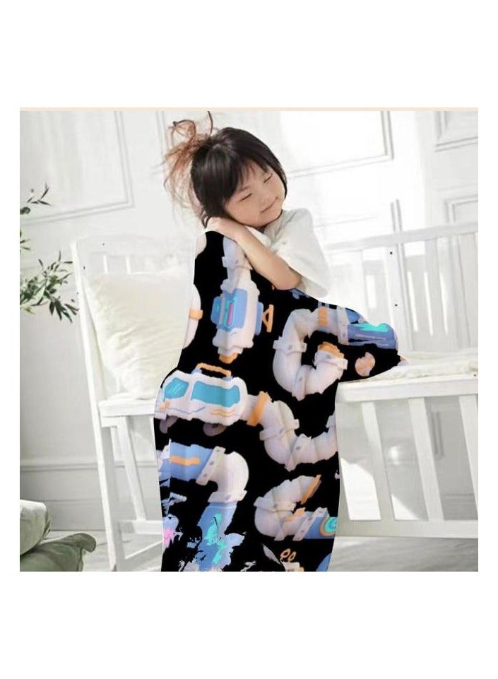 general Flannel thin blanket (warm and comfortable, suitable for sleep, gaming, dust removal and sandproof) 150cm*200cm - 599 - Image 1