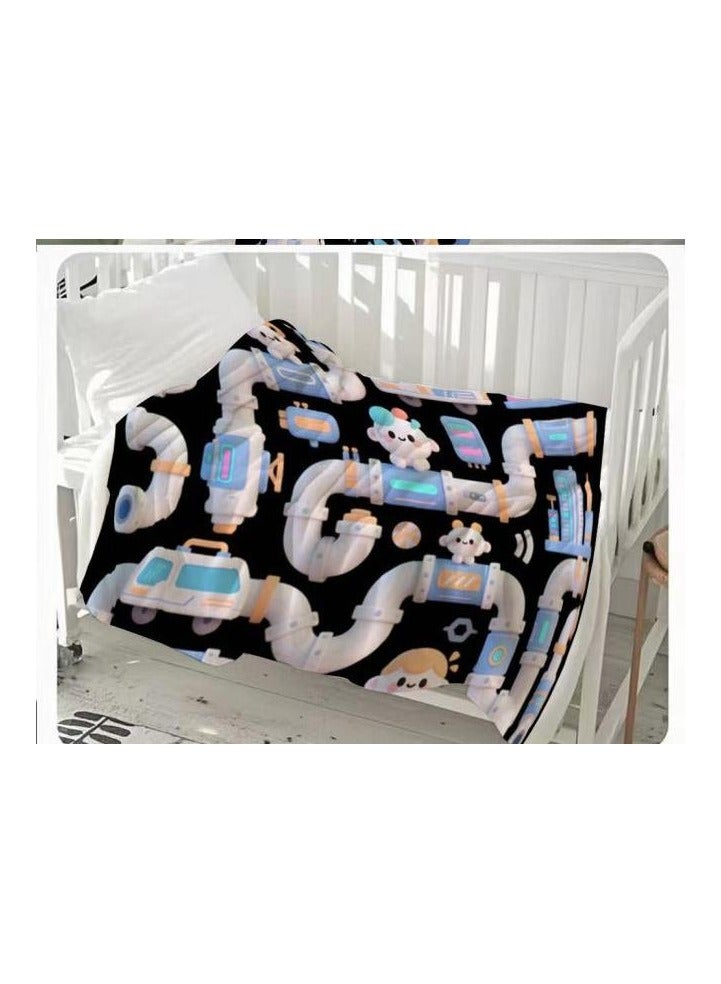 general Flannel thin blanket (warm and comfortable, suitable for sleep, gaming, dust removal and sandproof) 150cm*200cm - 599 - Image 3