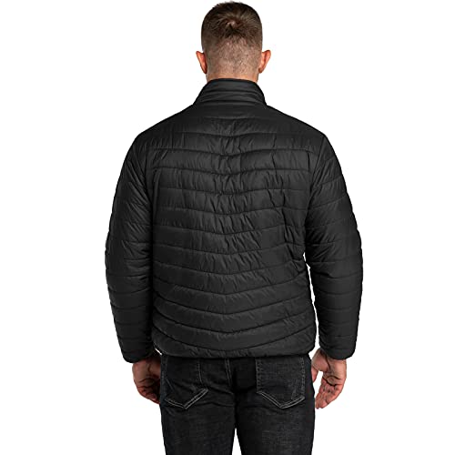 33,000ft Men's Lightweight Packable Insulated Puffer Winter Jacket, Water-Resistant Warm Quilted Down Alternative Puffy Coat - Image 4