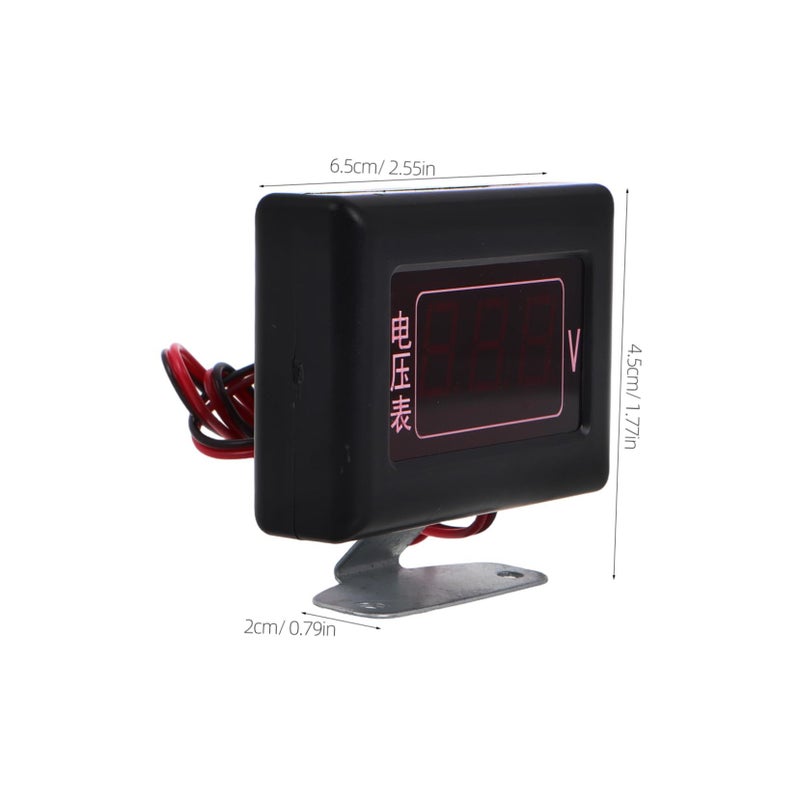 Digital Car Voltmeter Ammeter Gauge Easy Installation High Precision Black - Image 3