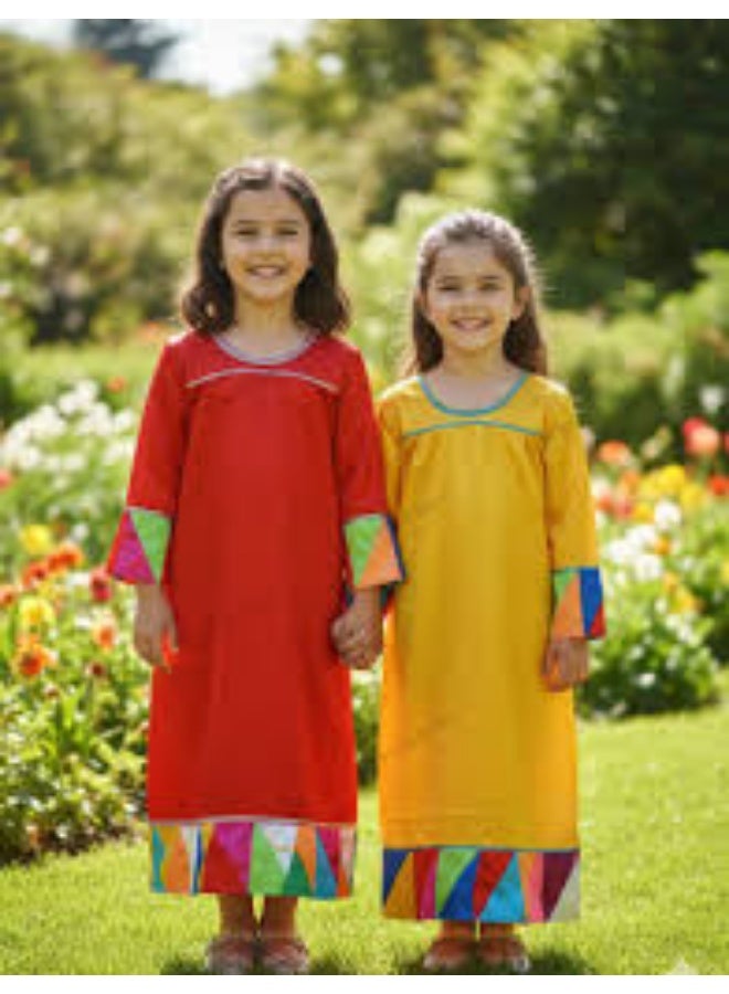 Whynot Girls Traditional Egyptian Costume – Folk Dress for Kids Ages 2–9 – Cultural Outfit for School Events & Parties - Image 1