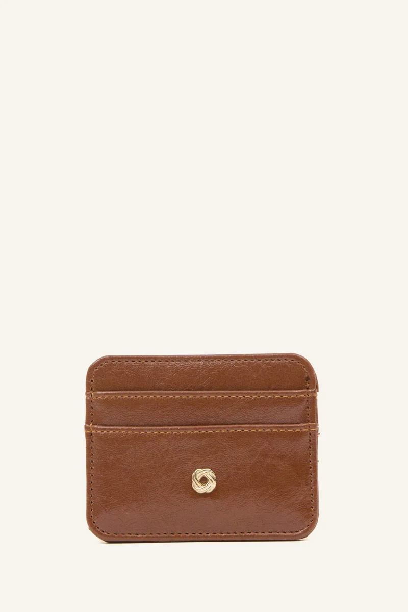 Woman Faux Leather Business Card Wallet