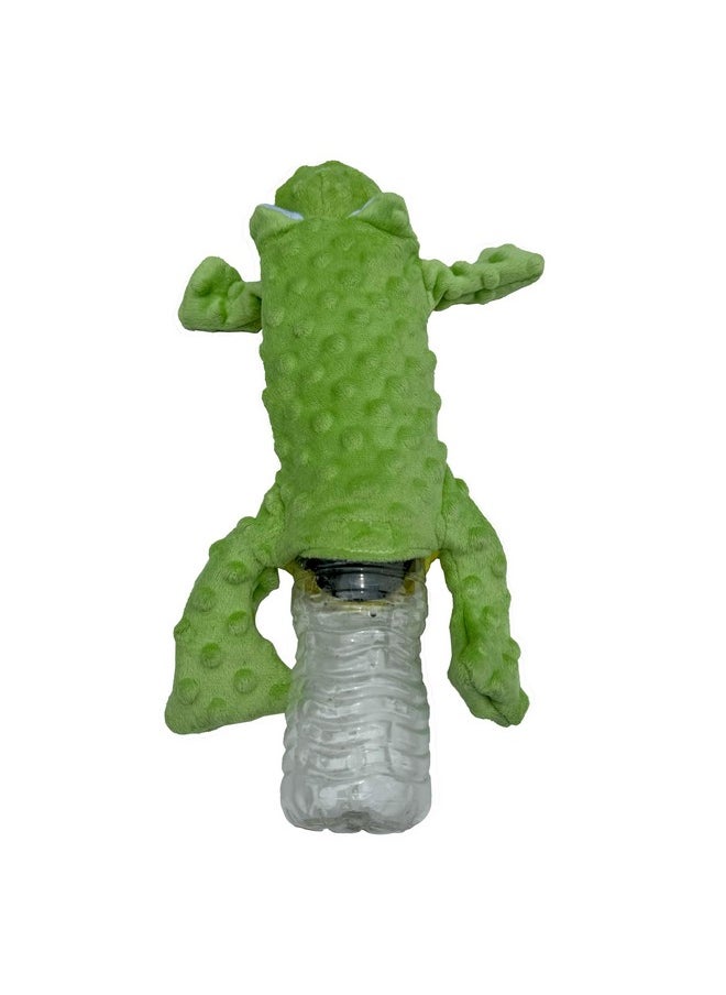 spot - SPOT Skinneeez Extreme Stuffers Frog - Stuffing Free Dog Toy With Squeaker & Rip Stop Mesh Lining for Durability - Insert Plastic Bottle for Extra Crunch, For Small to Medium Puppies & Dogs - 14in - Image 1