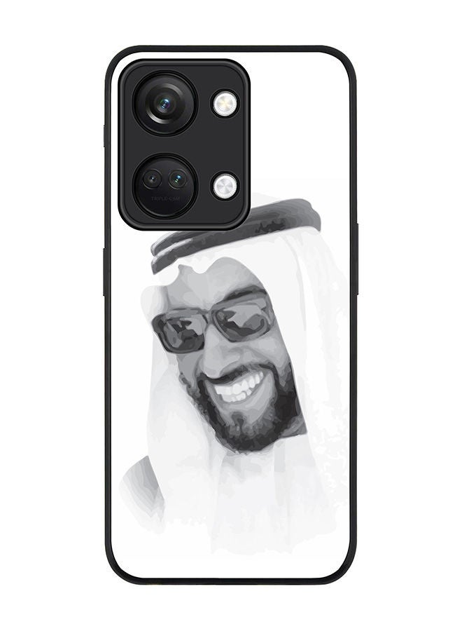 Stylizedd Rugged Black edge case for ONEPLUS NORD 3 5G / OnePlus Ace 2V, Slim fit Soft Case Flexible Rubber Edges Anti Drop TPU Gel Thin Cover -  Zayed, Our Father - Image 1