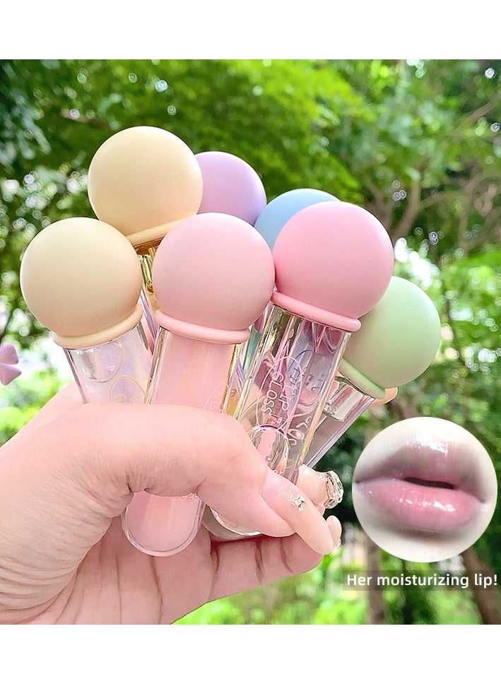 Gege bear Pudding Jelly Lip Gloss Crystal Jelly Lips A pout Lip Care High Shine Finish Nourishing 02 Burst Grape - Image 2