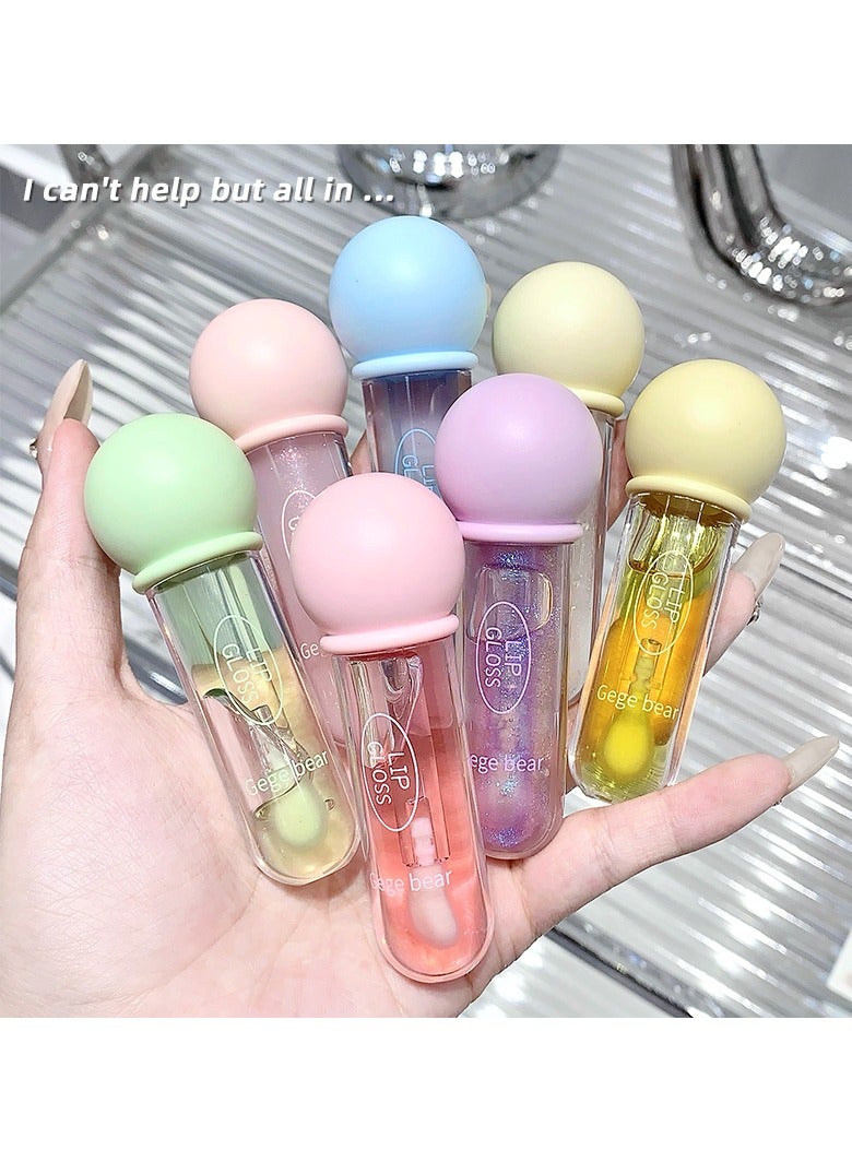 Gege bear Pudding Jelly Lip Gloss Crystal Jelly Lips A pout Lip Care High Shine Finish Nourishing 02 Burst Grape - Image 4