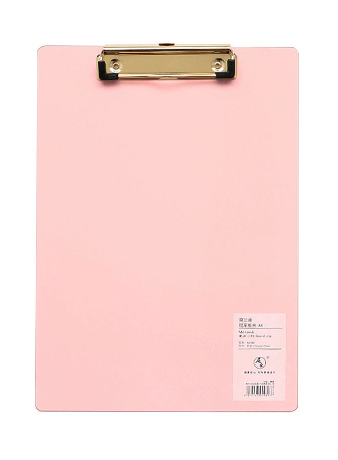 NIBEMINENT A4 Plastic Clipboard Pink