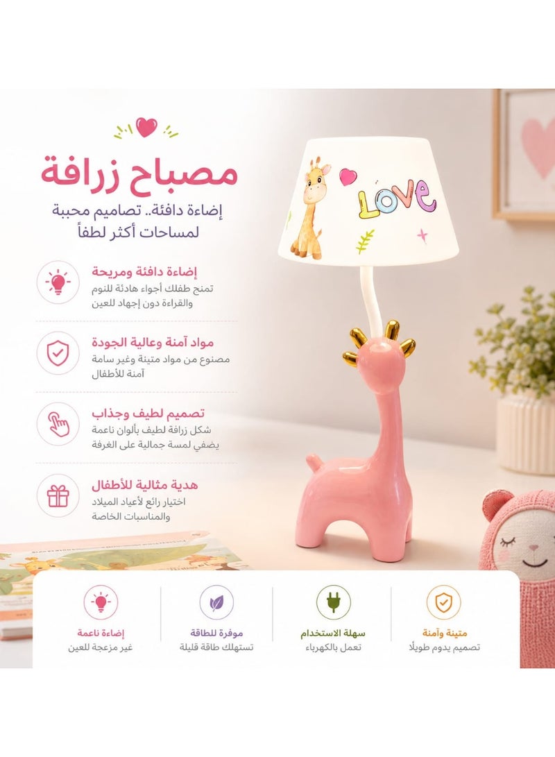 مصباح مكتب LED قابل لإعادة الشحن بتصميم "لاما" كرتوني لطيف – إضاءة مرنة وقابلة للتعديل لغرف الأطفال والدراسة.إضاءة مريحة للعين: توفر تقنية LED إضاءة ناعمة وثابتة تقلل من إجهاد العين أثناء القراءة الطويلة. - Image 2